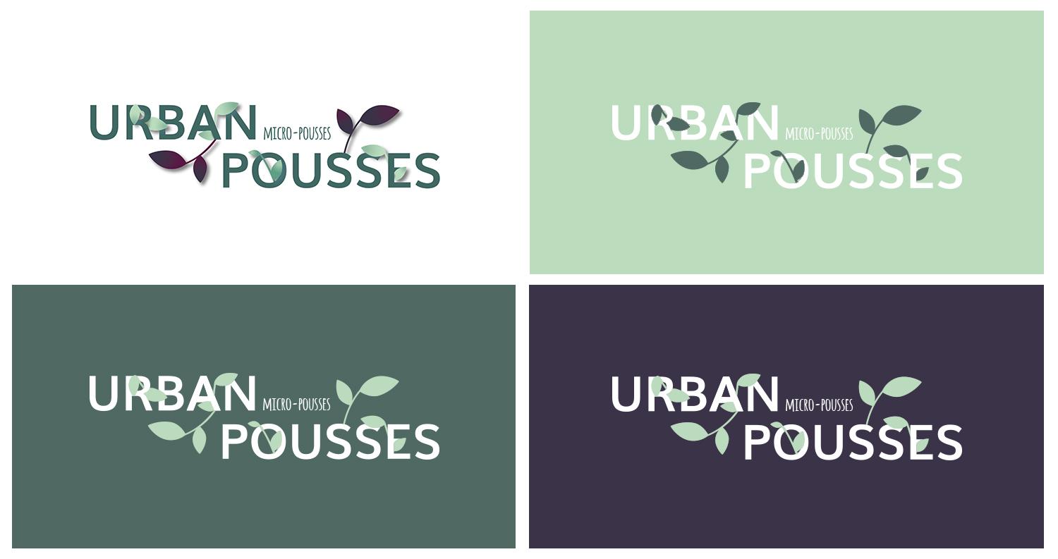 déclinaison de logos urban pousse