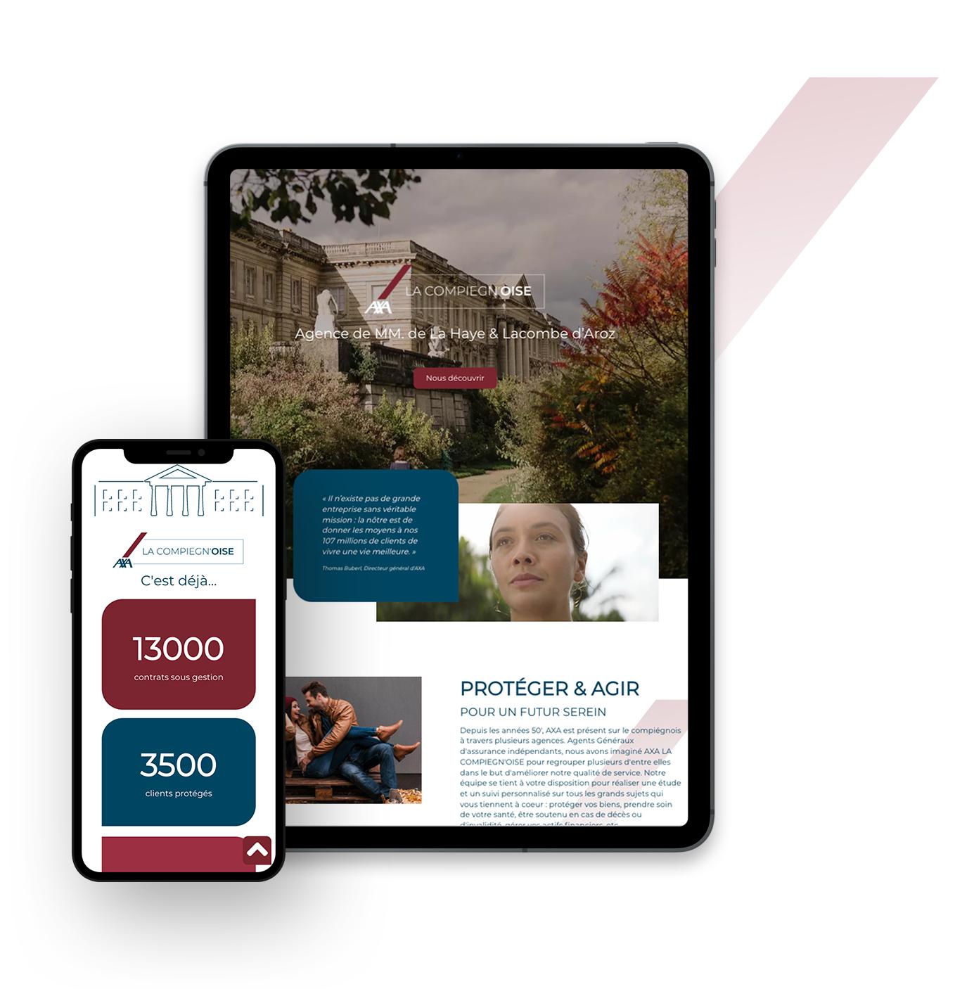 AXA compiègne Site one page MW Concept