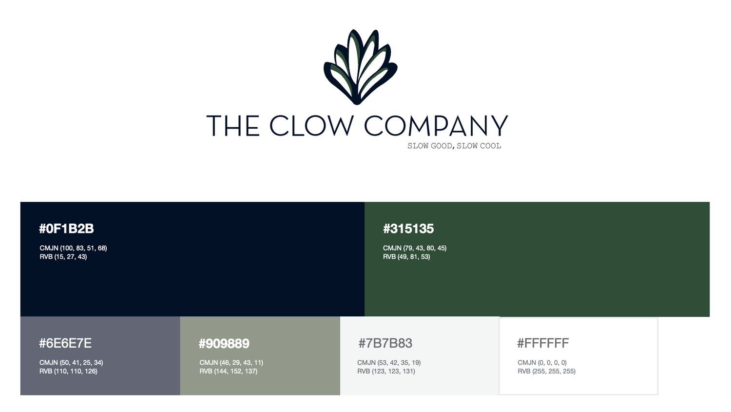 Charte couleur logo the clow compagny