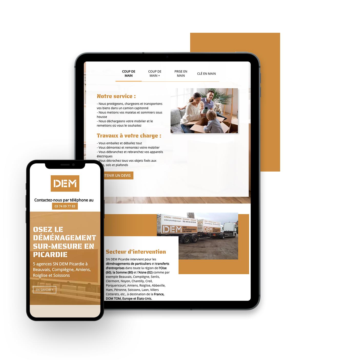 DEM Picardie landing page MW Concept
