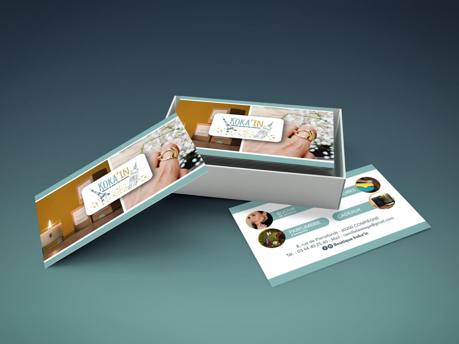 Cartes de visite en finition MAT SOFT TOUCH