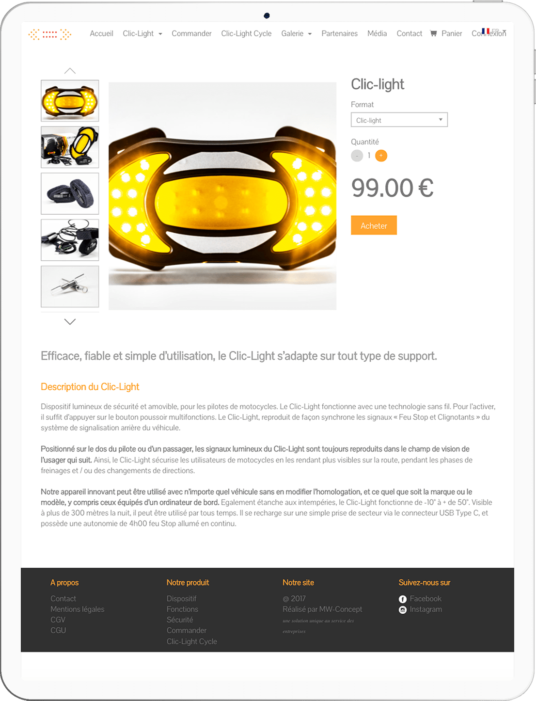 site e-commerce roadlight