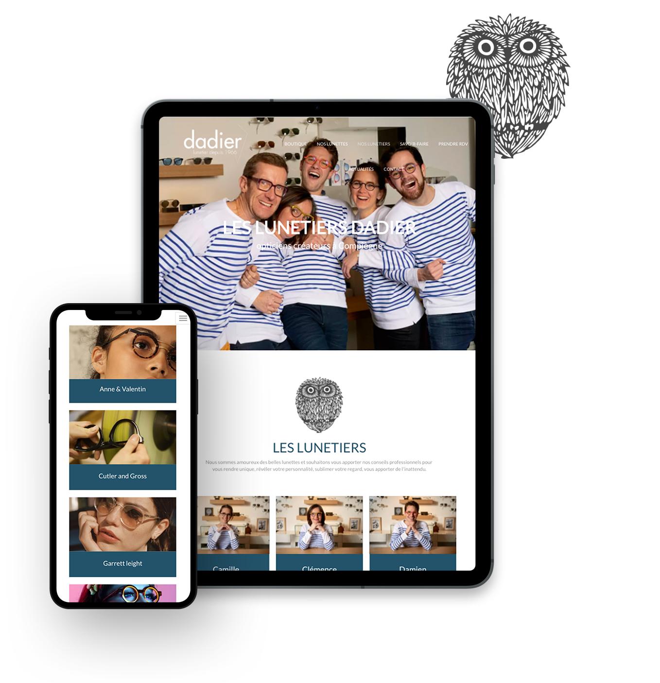 Le site vitrine MW Concept Lunette Dadier