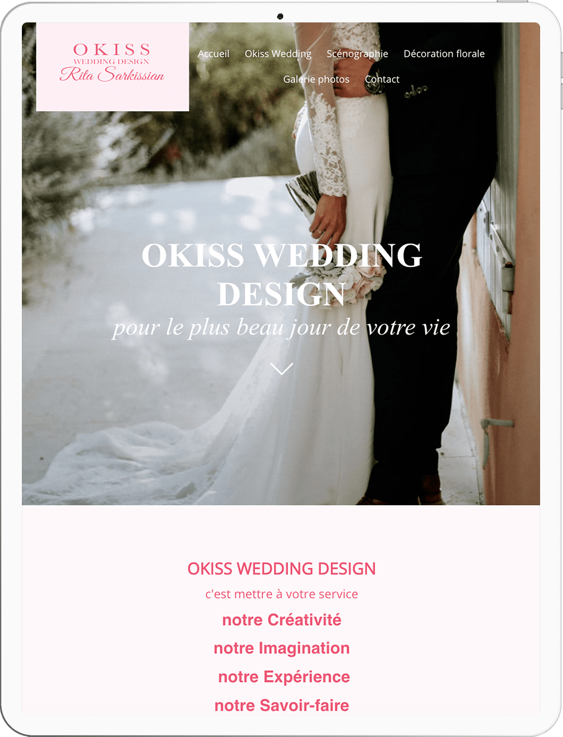 site okiss wedding design